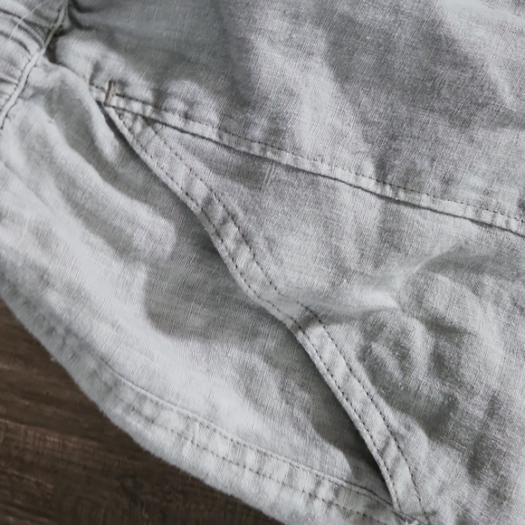 NICOLE by Nicole Miller New York Gray 100% Linen Pants Size  Small with Pockets - Picture 4 of 6